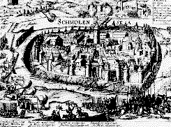 Так выглядела крепость в Смоленске во время осады города поляками в 1609-1611 годах. Гравюра XVII века.