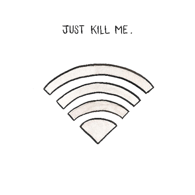 Connecting to a phantom WiFi signal that will never actually load anything.