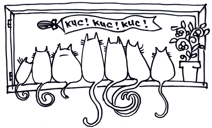 семь кошек