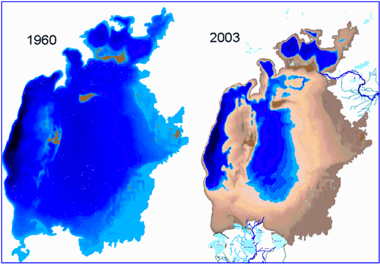аральское море карта