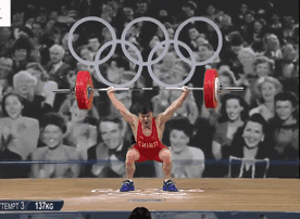Audience Applauded Then Olympic Weightlifting Successfully Lift The Bar